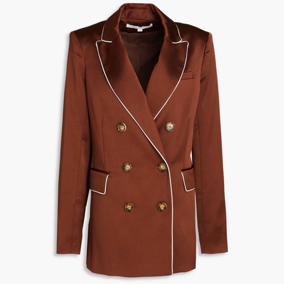 NWT Veronica Beard Roche Dickey Blazer DARK COPPER Size 2 - Picture 5 of 11